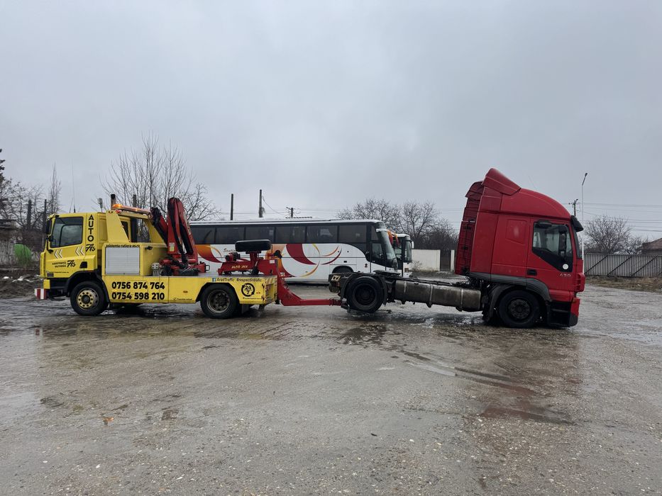 Tractari Auto Camioane Dube Servicii Macara Platforma Auto Non Stop