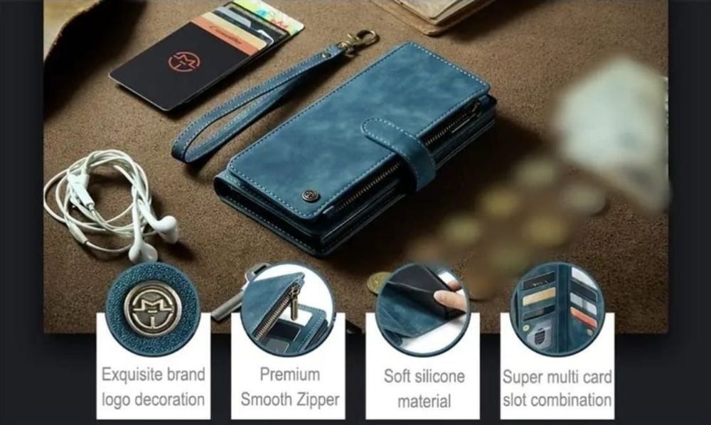 Husă albastră premium de telefon mobil pentru Samsung Galaxy S22 Ultra