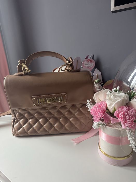 Кафява чанта Love Moschino