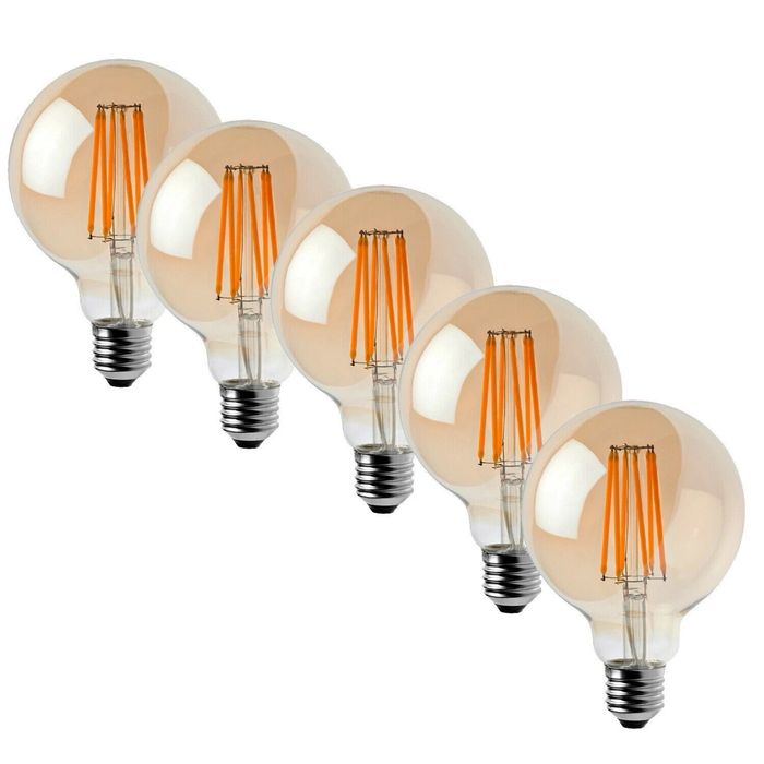Lustre cu dulie si becuri led decorative