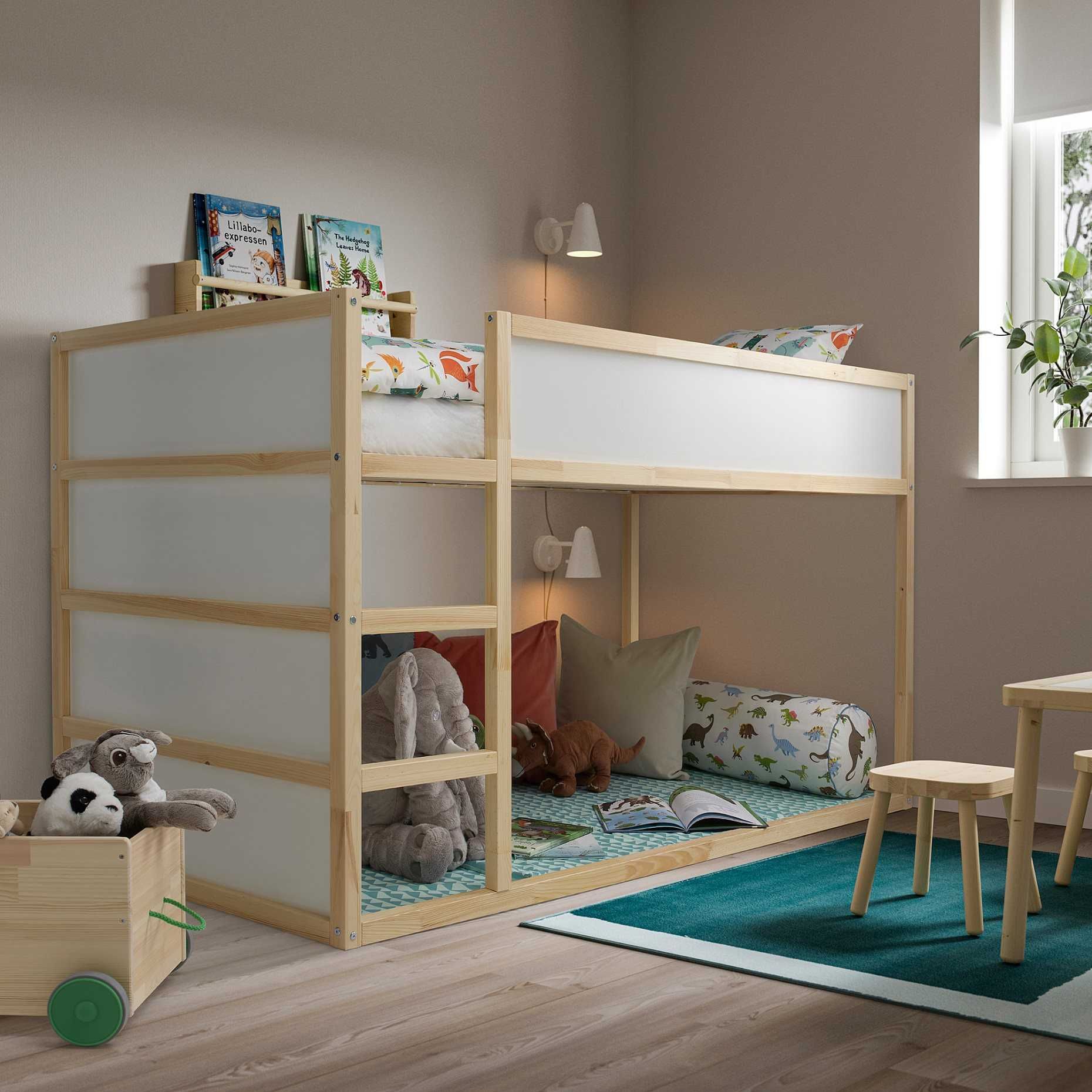 Детско легло Kura, Ikea - двуетажно, обръщащо се, отлично