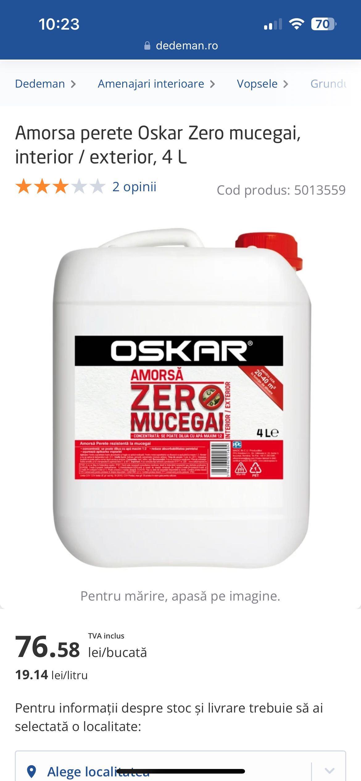 Amorsa Oskar Antimucegai 4l