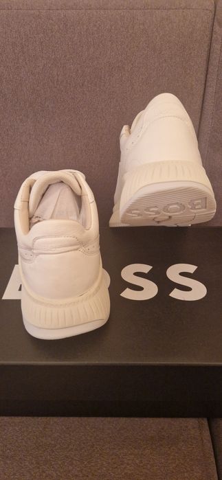 HUGO BOSS, бели дамски маратонки