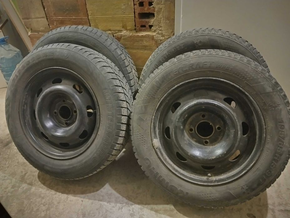 Джанти със зимни гуми Firestone и Kumho 195/65/15