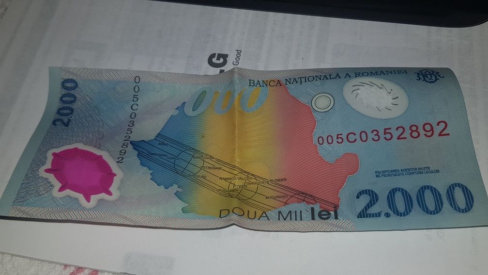 2 buc Bacnote eclipsa totala  2.000  stare impecabila ca noi