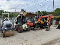 Inchiriez miniexcavator , Bobcat  si Cilindru Compactor