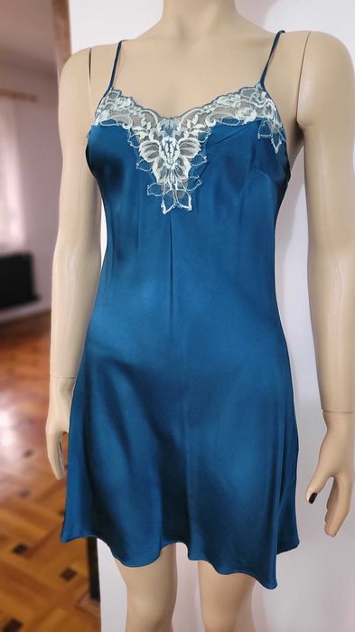 Negligee (neglije) de lux matase naturala 2 piese