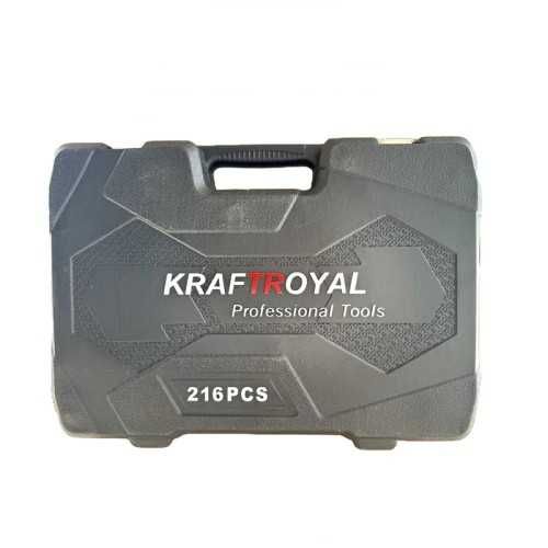 Професионален куфар с инструменти - Гедоре 216 части Kraft royal