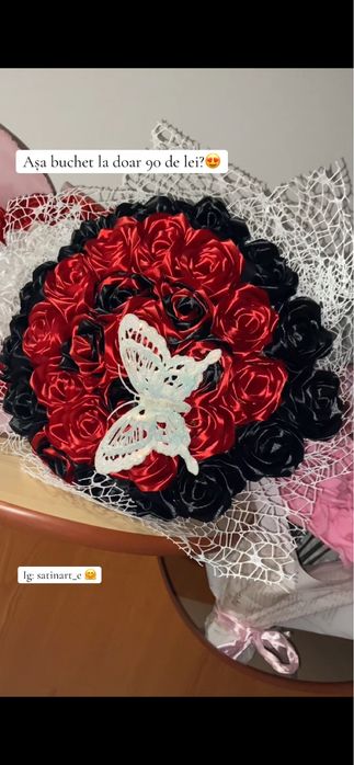 Flori din satin personalizate fix pe placul tau!