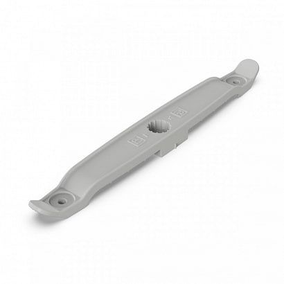 Держатель круглого кабеля двусторонний для прямого монтажа серый