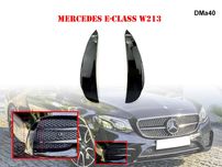 Supliment pentru bara față negru lucios pentru Mercedes AMG E W213