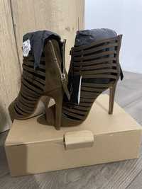 Sandale Zara Nr. 37 Noi Culoare Kaki
