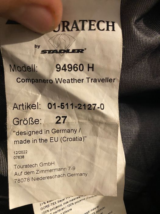 Touratech Compañero Weather Traveller - costum ploaie bărbați
