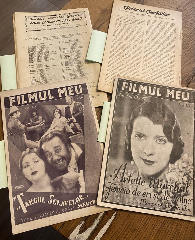 Colectie revista CINEMA 1926 si 1929