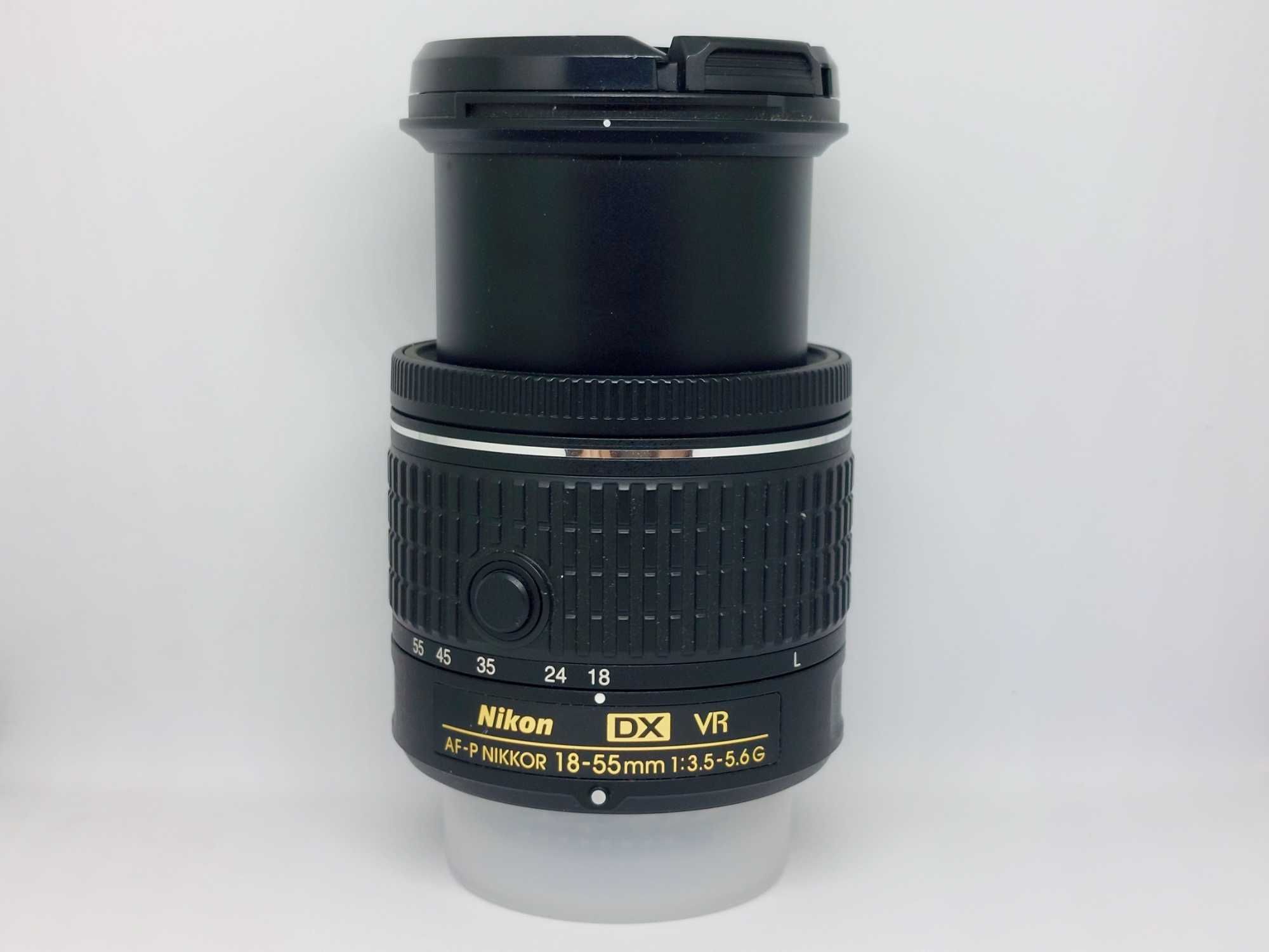 Nikon AF-P DX Nikkor 18-55mm F/3.5-5.6G VR, NOU, cu stabilizare.