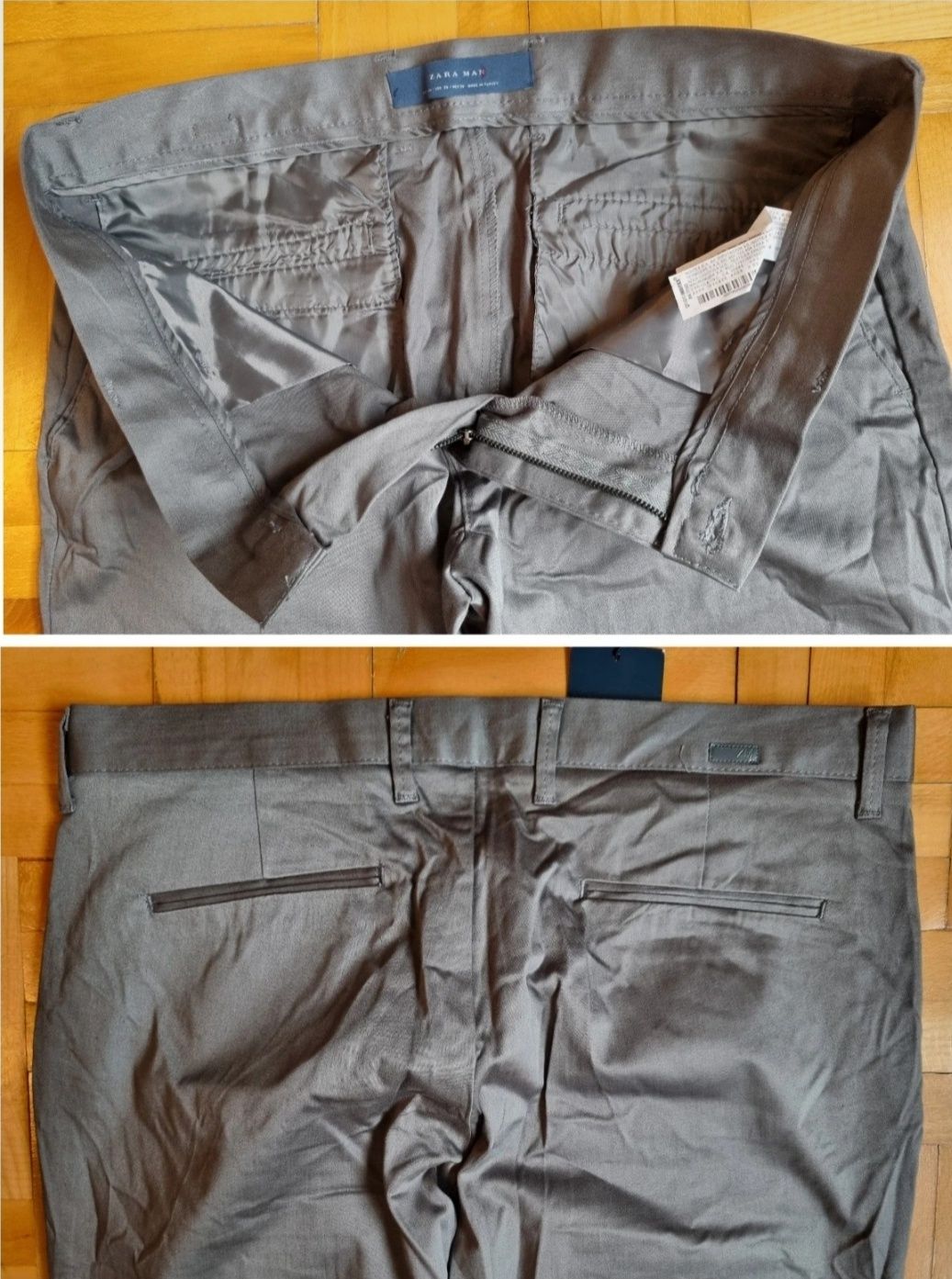 Pantaloni chino Zara, Slim Fit, Bărbați - 44