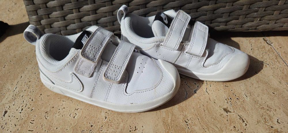 Pantofi din piele cu velcro Pico 5, Alb, 26 EU