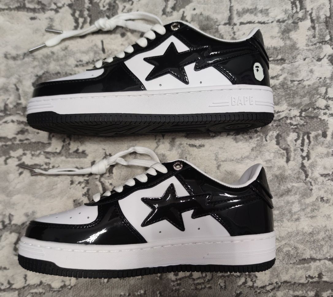 Bape Sta Low, Black/White, 39 EUR