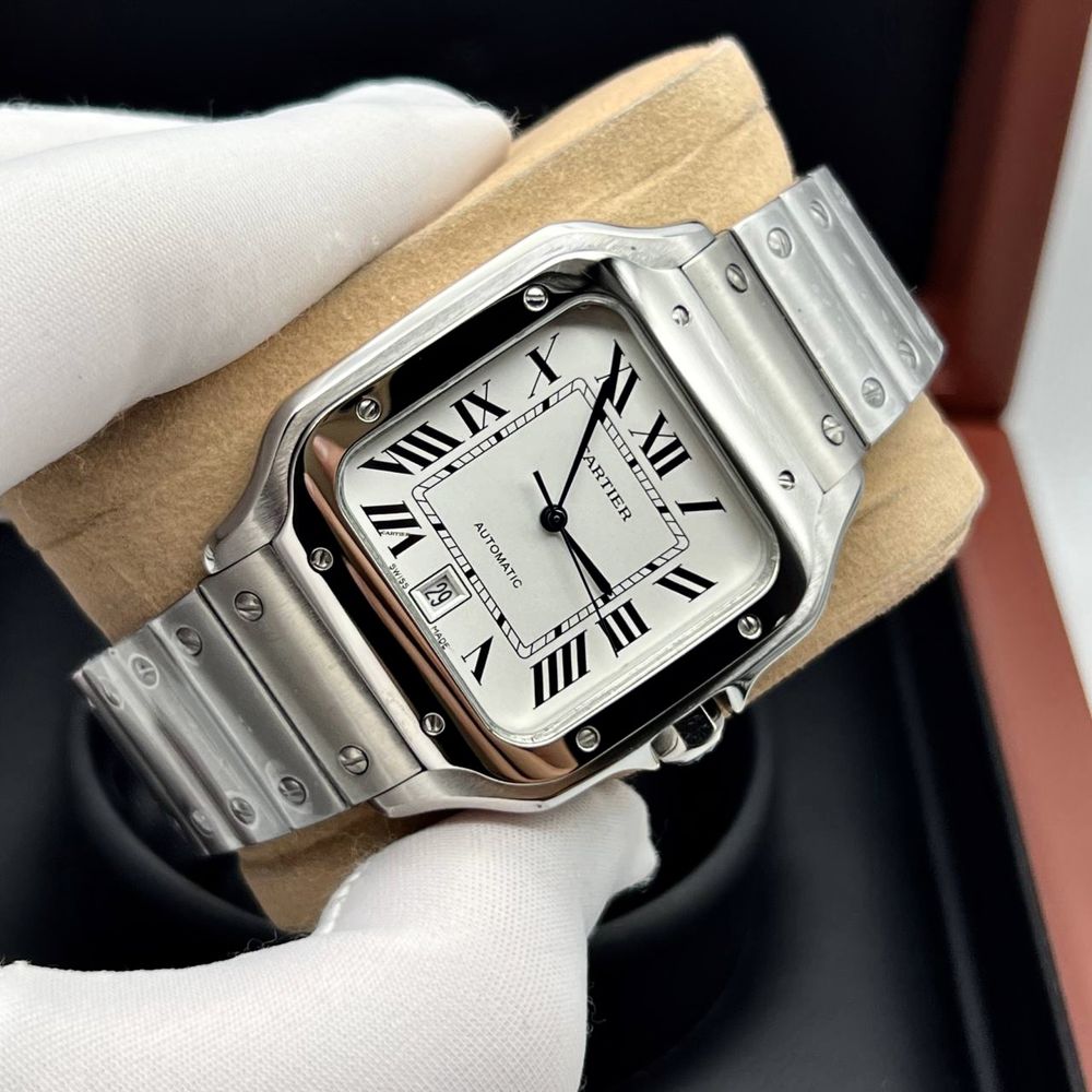 Cartier Santos 100XL Silver Automatic