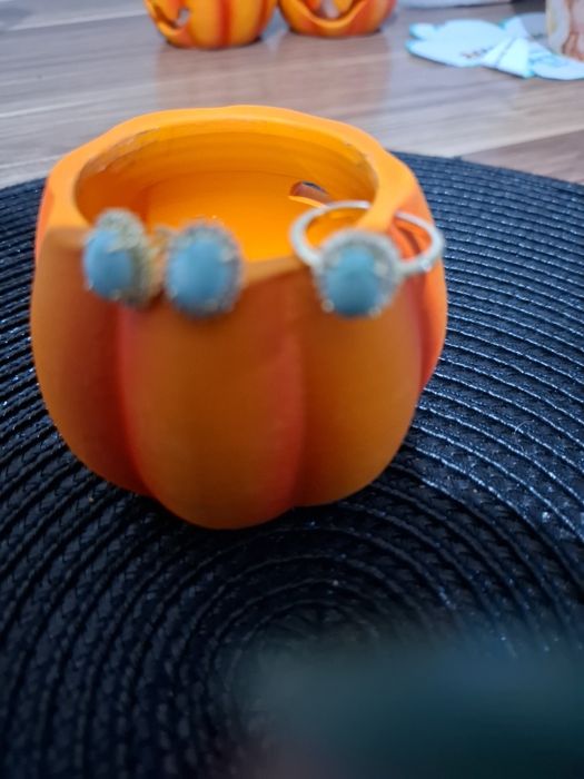 Set cercei si inel larimar reglabil argint aurit