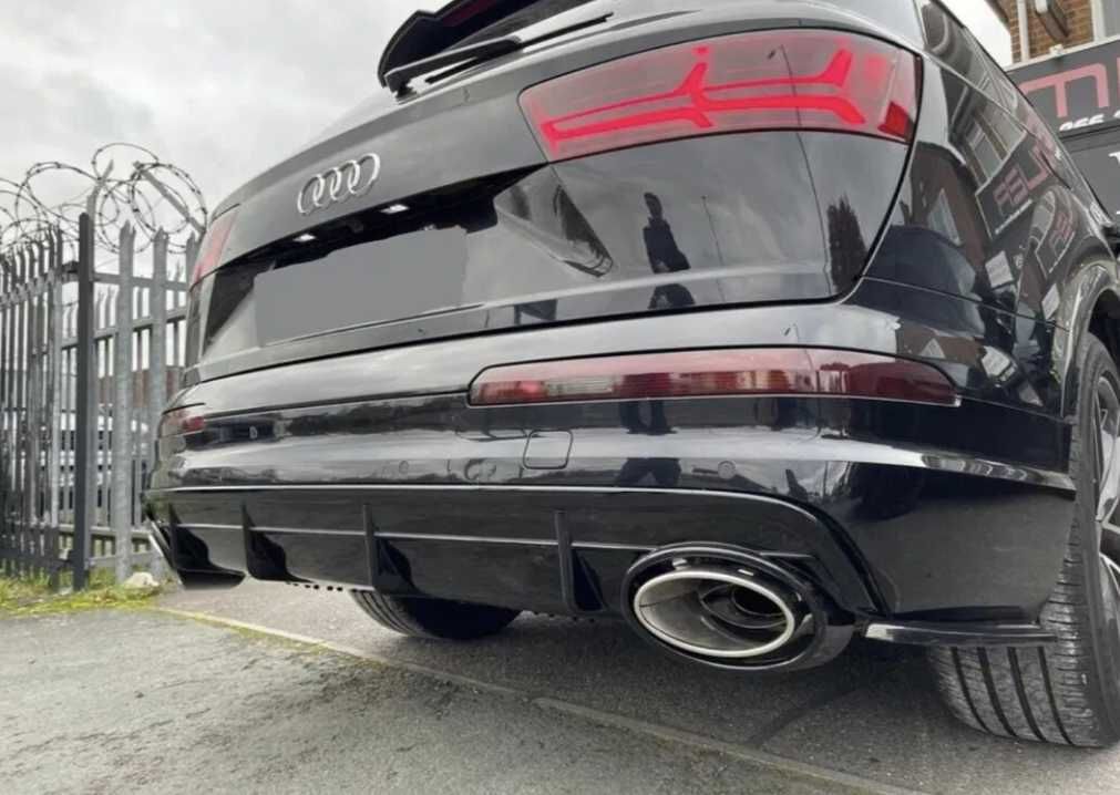 Дифузьор Audi RSQ7 16-19 задната броня Q7 ауспух спойлер SQ7 rs sline