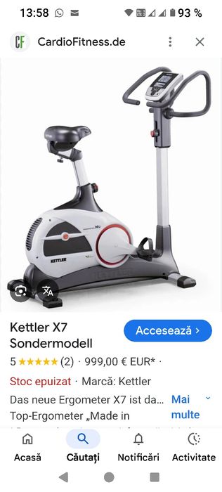 Bicicleta ergonomica Kettler X7