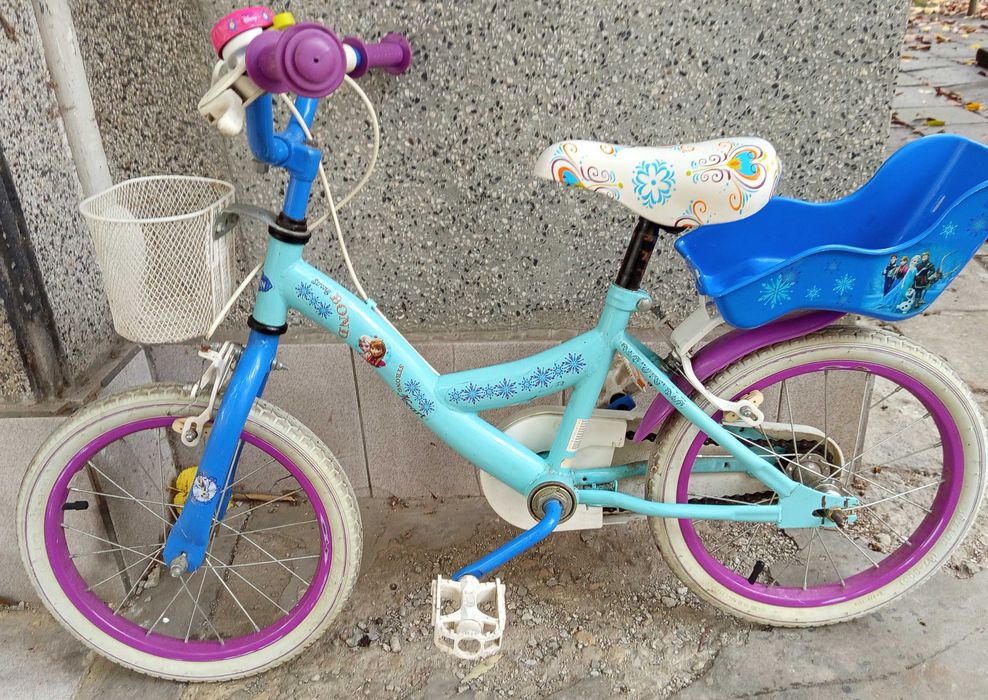 Детско колело FROZEN 16 " + колелца