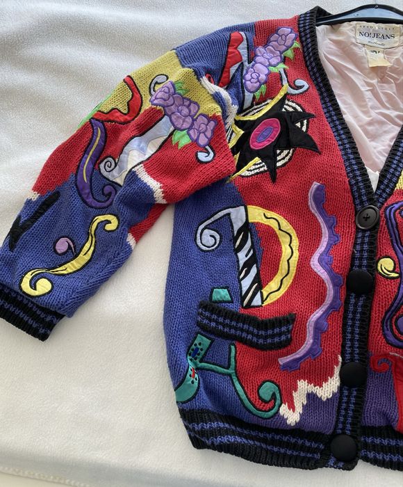 Произведение на изкуството! Pinup Плетено яке с подплата от Флорида.