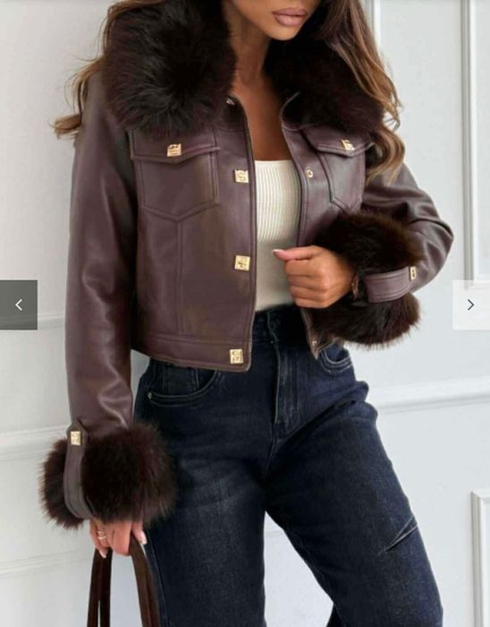 Дамско кожено яке