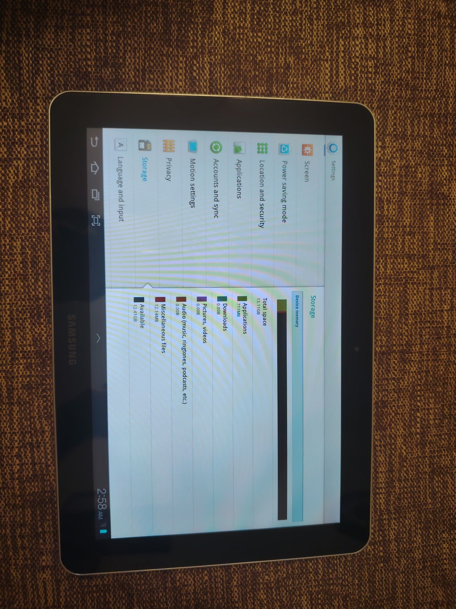 Tableta Samsung Tab 10.1 Model P 7500