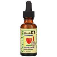 витамин D3 ChildLife вкус натуральных ягод 30 мл