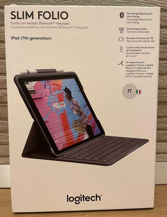Husa tastatura Logitech Slim Folio ipad 7 8 9 10 NOUA SIGILATA