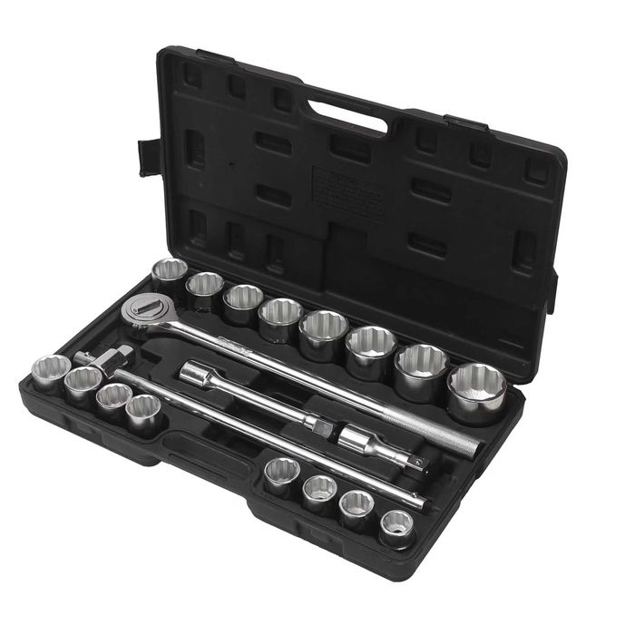 Trusa chei tubulare 12 laturi 3/4 clichet prelungitor culisant 21 pcs