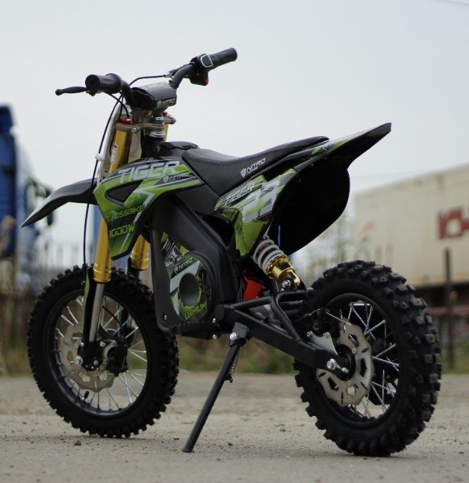 Motocicleta electrica Eco Tiger 1000W 36V 12/10 #Verde