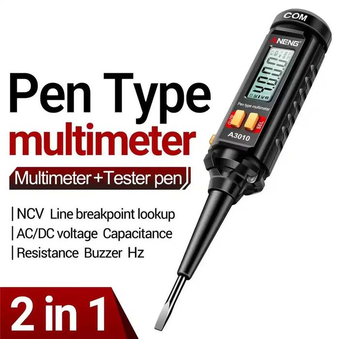 Creion control tensiune auto 12V 24V 220V multimetru automat digital