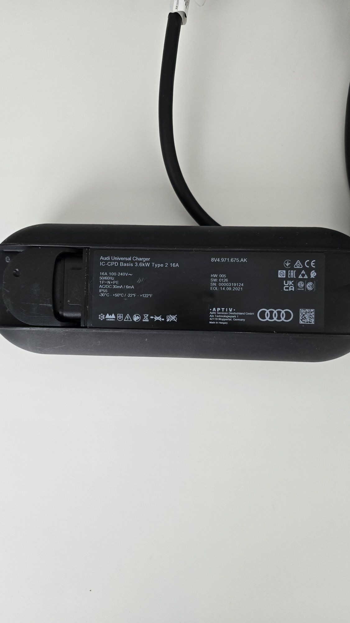 ОРИГИНАЛНА Мобилна Станция AUDI/PORSCHE 3.6kW/16A Type 2