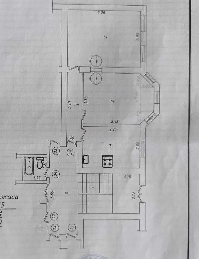 2/2/2 Центр, потолок 3,4 м , кирпич , А. Темура