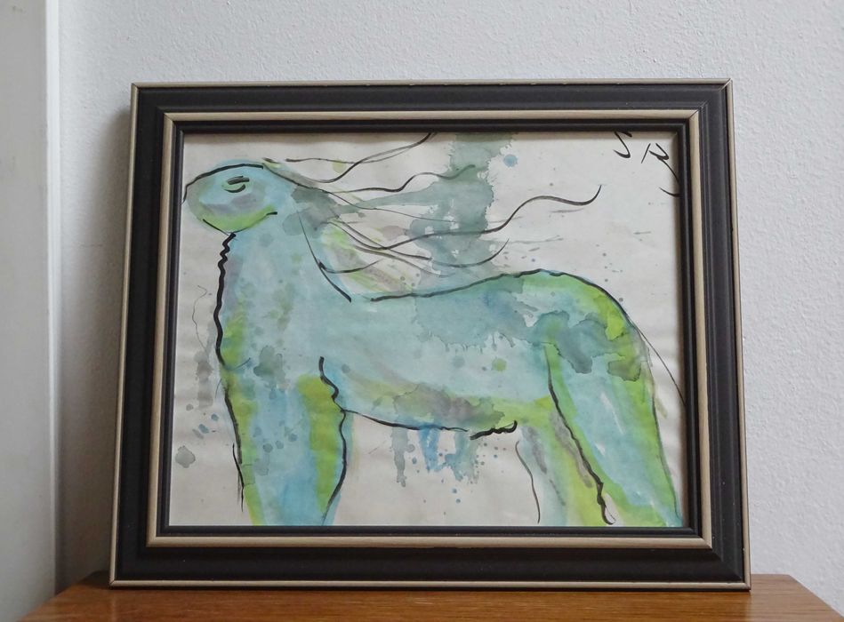 Tablou, Sabin Balasa, “Aparator”|  Tus si Culoare