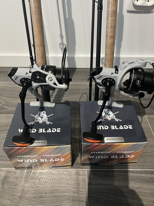 Set Feeder 2 lansete Wind TFD-08 3.6 m + 2 Mulinete WindBlade HS 60 F