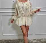 Bluza(tunica) cu floare detasabila!