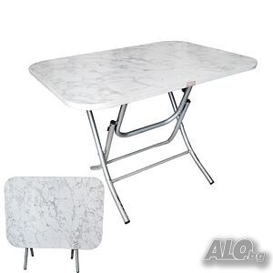 сгъваема маса размер 70 на 120 .см