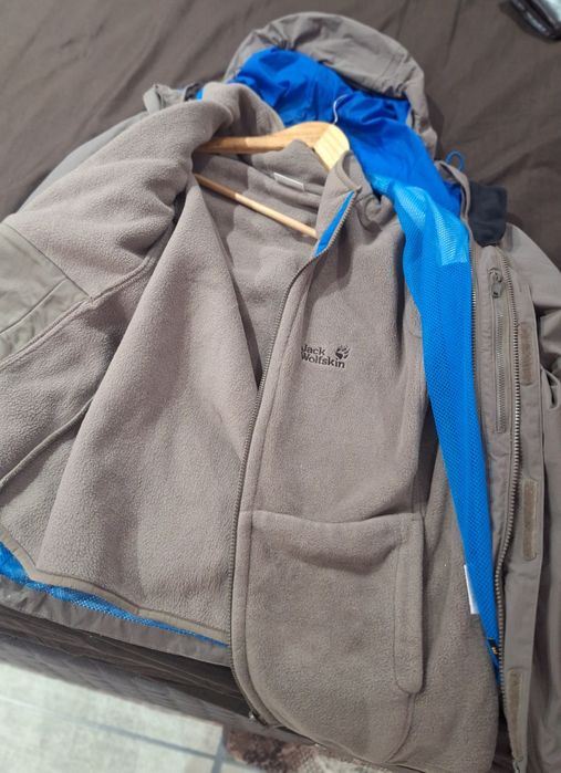 Jack Wolfskin оригинално яке 2 в 1 + вътрешен полар | Размер M | Като