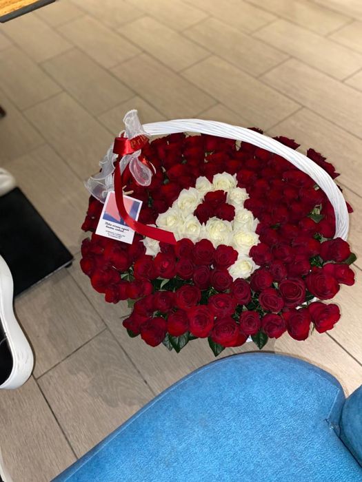 Свежий голландский роза 125шт с буквой А