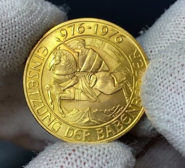 Златна монета 1000 Шилинга Австрия Бабенбергер