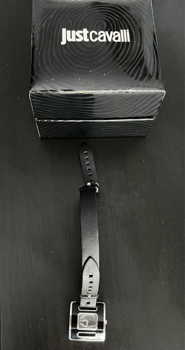 Ceas JustCavalli , cu curea din piele, quartz