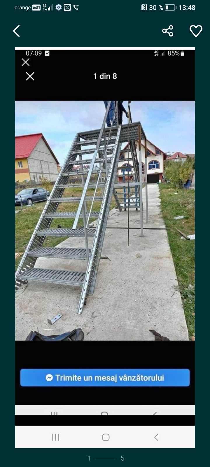 Scări metalice galvanizate