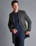Palton regular 54 XXL herringbone de lux Paul Smith lana Alpaca