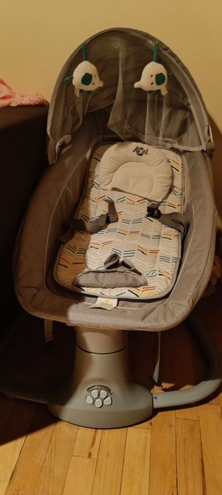 CANGAROO Електрическа люлка - шезлонг AXEL СИВА