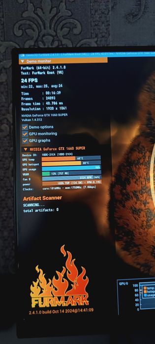 Видеокарта GTX 1660 SUPER(6gb, 192bit, GDDR6, 8pin)