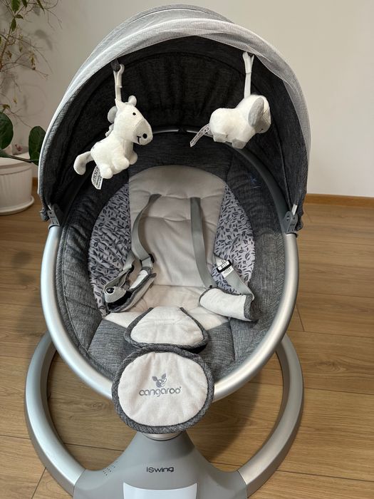 Електрическа люлка Cangaroo - iSwing, графит